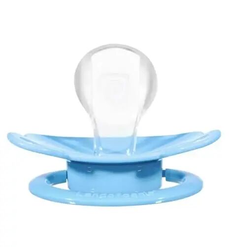 Landofgenie Large Shield Adult Size Pacifiers Set Bear Shaped Cutie Pacifier 3 Pack - White+Blue+Yellow - 3