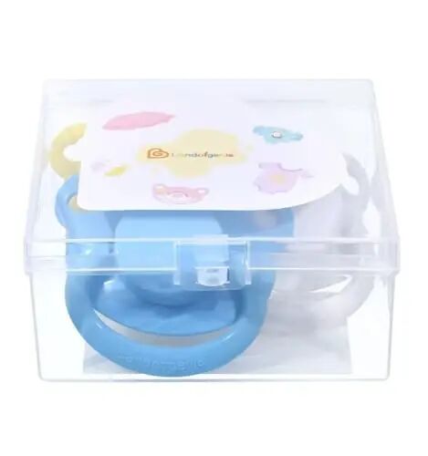 Landofgenie Large Shield Adult Size Pacifiers Set Bear Shaped Cutie Pacifier 3 Pack - White+Blue+Yellow - 6