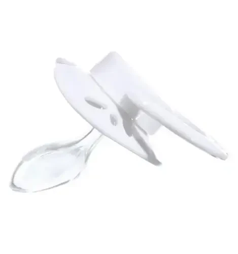 Landofgenie Large Shield Adult Size Pacifiers Set Butterfly Shaped Cutie Pacifier 3 Pack - White+Blue+Yellow - 4