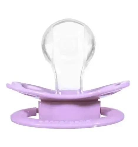 Landofgenie Large Shield Adult Size Pacifiers Set Moon Shaped Cutie Pacifier 3 Pack - Black+Pink+Purple - LANDOFGENIE (1)