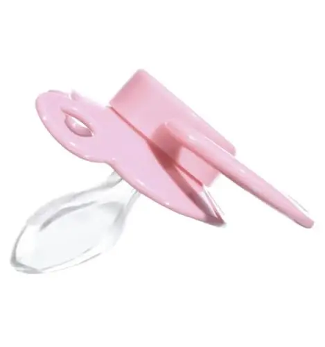 Landofgenie Large Shield Adult Size Pacifiers Set Bear Shaped Cutie Pacifier 3 Pack - Black+Pink+Purple - 4