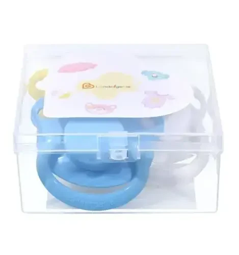 Landofgenie Large Shield Adult Size Pacifiers Set Bear Shaped Cutie Pacifier 3 Pack - White+Blue+Yellow - 6