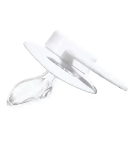 Landofgenie Large Shield Adult Size Pacifiers Set Bone Shaped Cutie Pacifier 3 Pack - White+Blue+Yellow - 4