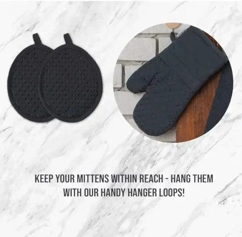 Lane Linen 16 dona oshxona sochiqlari to'plami - 6 ta absorbentli terri oshxona sochiqlari, idishlarni yuvish uchun 6 ta latta, 2 ta silikon ushlagichli tutqich va 2 ta silikonli pech qo'lqopi - Qizil - 5