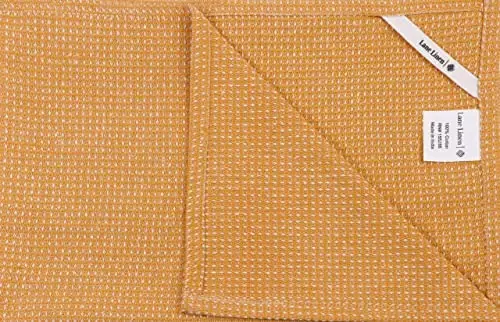 LANE LINEN Kitchen Towels Set of 6-100% Cotton, Quick-Drying 18” x 28” Dish & Tea Towels, Premium Hand Towels for Drying Dishes - Yellow - 3