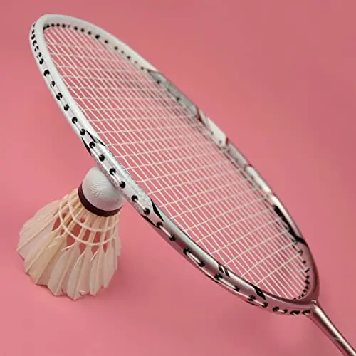 LANGNING Badminton Rackets 2 to'plam, Professional Athletes o'quv va musobaqalari uchun yengillashtirilgan uglerod Badminton Racket - Modazone