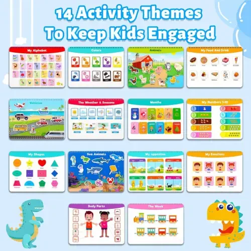 LANNEY Montessori Go'dak kitobi, maktabgacha ta'lim mashg'ulotlari 28 ta mavzu Go'daklar uchun mashg'ulot kitobi Ta'limiy erta o'rganish o'yinchoqlari O'g'il va qizlar uchun tug'ilgan kun sovg'alari - LANNEY (1)