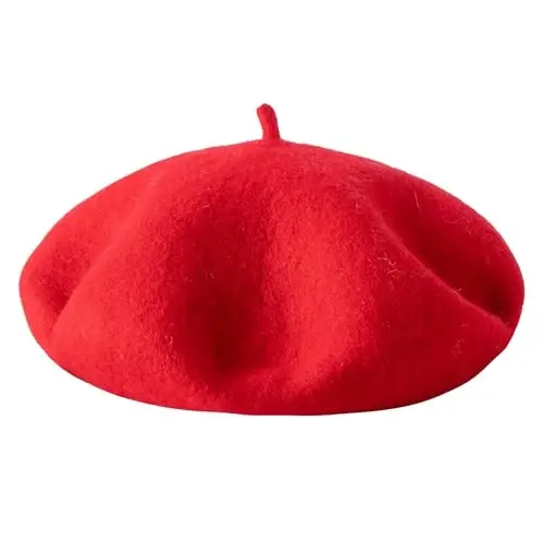 Lanzom Jun Aralashmasi Ayollar Beret Shapka Frantsuz Beret Qalpog'i Qishki Moda Bir Rangli Shapka Ayollar Qizlar Xonimlar Uchun - 3
