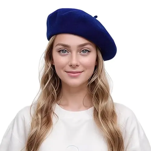 Lanzom Jun Aralashmasi Ayollar Beret Shlyapa Fransuz Beret Qalpog'i Qishki Moda Ayollar Qizlar Xonimlar Uchun Bir Rangli Shlyapa - 1