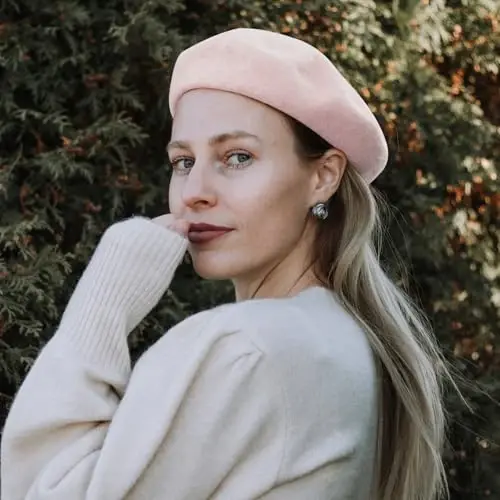 Lanzom jun aralashmasidan ayollar beret shlyapasi Frantsuz bereti qishki moda ayollar qizlar xonim uchun bir xil rangli shlyapa - 7