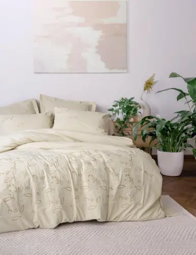 Lapelis Cotton Box Cotton Double Bed Sheet Set - 1