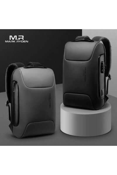 Laptop Black Backpack with Lock, USB Charging Kit, Odyssey Bag - Mr9116_00 - 30