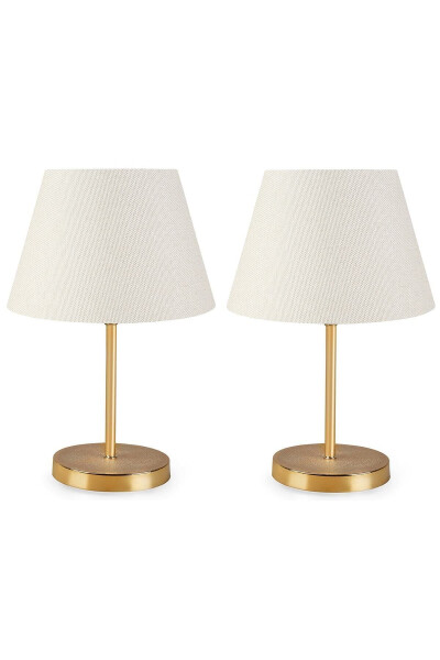 Lara Gold Base 2-Piece Lampshade Set - 5