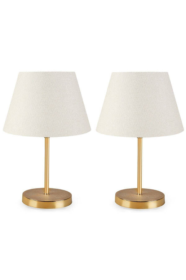 Lara Gold Base 2-Piece Lampshade Set - 5