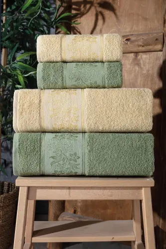 Lara Kutulu 4-Pack Bath Towels | Towel Set | Ha 