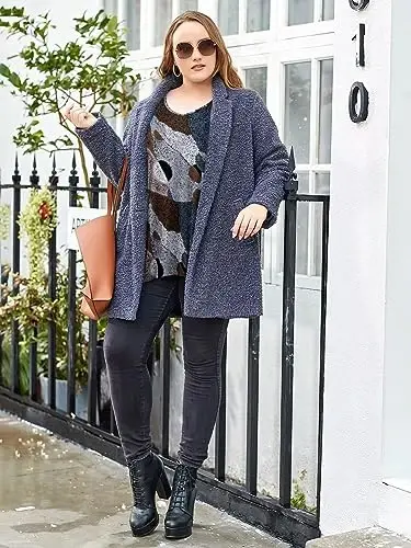 LARACE Ayollar uchun katta oʻlchamli toplar Tunika Assimetrik koʻylaklar 3/4 yengli V shaklidagi boʻyinli Leggings uchun keng ayollar kiyimlari - 2