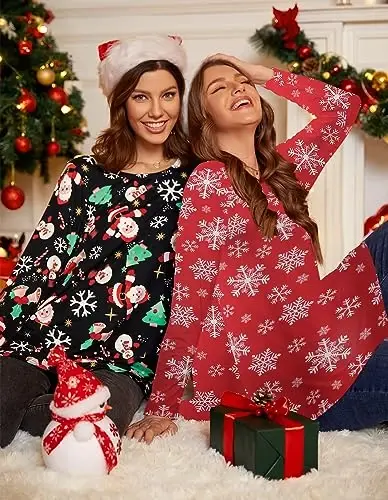 LARACE Plus Size Tunic Tops Long Sleeve Shirts for Women Swing Flowy Loose Fit Clothes for Leggings - 12
