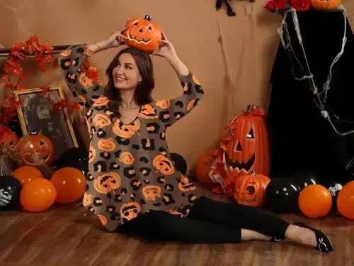 LARACE Plus Size Ayollar uchun Toplar Tunika Asimmetrik Ko'ylaklar 3/4 Yengli V Yaka Leggings uchun Erkin Xonimlar Kiyimlari - 5