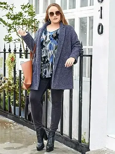 LARACE Plus Size Ayollar uchun toplar Tunika Assimetrik ko'ylaklar 3/4 Yengli V bo'yinli Legginglar uchun ayollar kiyimlari - MODAZONE (1)