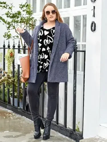 LARACE Plus Size Ayollar uchun Tunik Nosimmetrik Ko'ylaklar 3/4 Yengli V Bo'yinli Shimlar uchun Yengil Ayollar Kiyimi - MODAZONE (1)