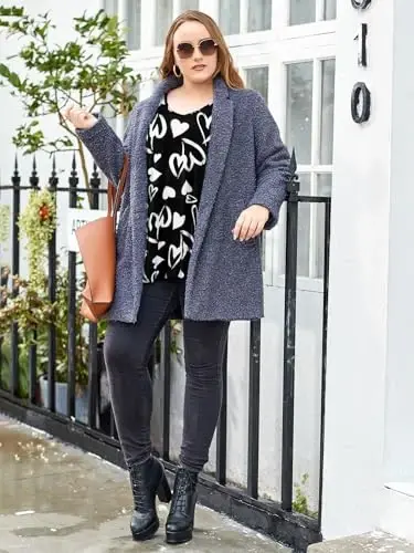 LARACE Plus Size Ayollar uchun Tunika Asimmetrik Ko'ylaklar 3/4 Yengli V-bo'yinli Legginslar uchun Erkin Ayollar Kiyimi - 2