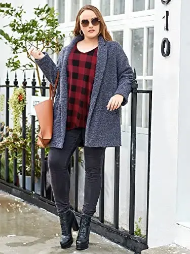LARACE Plus Size Tops for Women Tunic Asymmetrical Dress Shirts 3/4 Sleeve V Neck Flowy Ladies Clothes for Leggings - 7