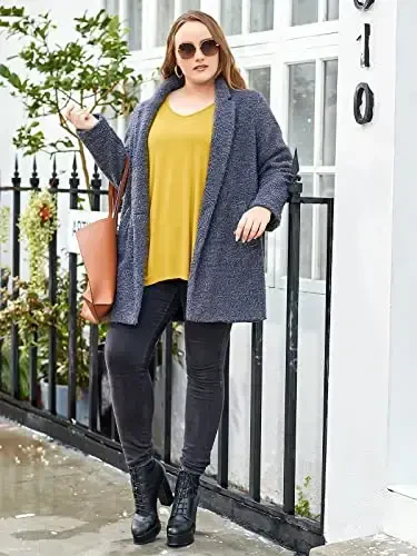 LARACE Plus Size Tops for Women Tunic Asymmetrical Dress Shirts 3/4 Sleeve V Neck Flowy Ladies Clothes for Leggings - 2