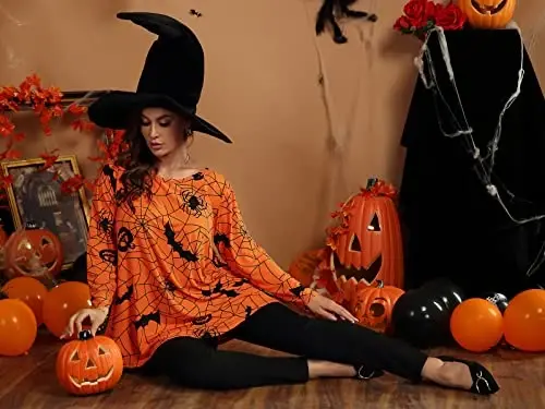 LARACE Plus Size Tunic Tops Ayollar uchun uzun yengli ko'ylaklar Swing Flowy Loose Fit Leggings uchun kiyimlar - 7