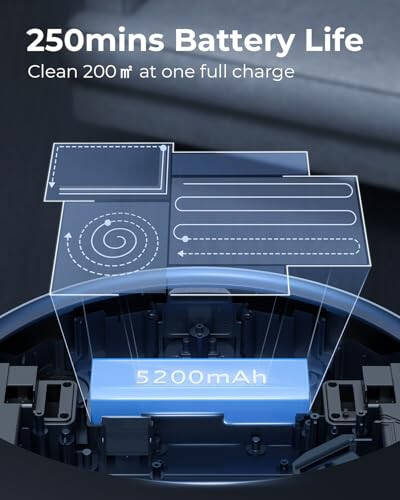 Laresar Robot Chang'ir va Mop Combo, 3 ta 1 da Robot Chang'ir, 3,5L O'zini Bo'shatuvchi Stantsiya, Lidar Navigatsiya, Aqlli Ilova Nazorati, Uy Hayvonlari Tuklari / Zaminlar / Gilamlar Uchun, L6 Pro, Qora - 6