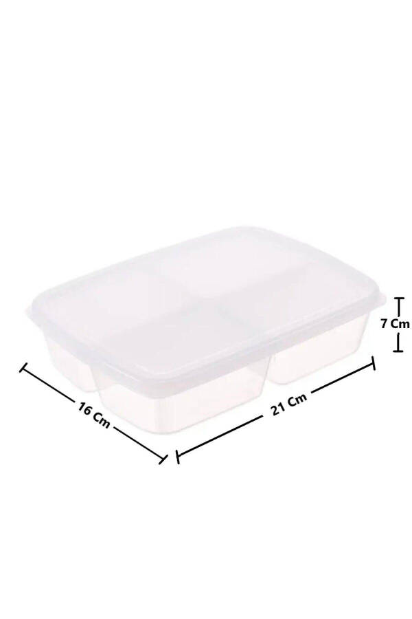 Large 6 Compartment Meal Prep Container for Meat and Vegetables with Frozen Portion Control Freezer Organizer - 8