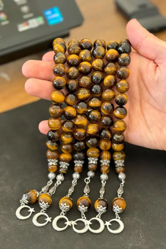 Large Grain Tiger Eye Tasbih - 6