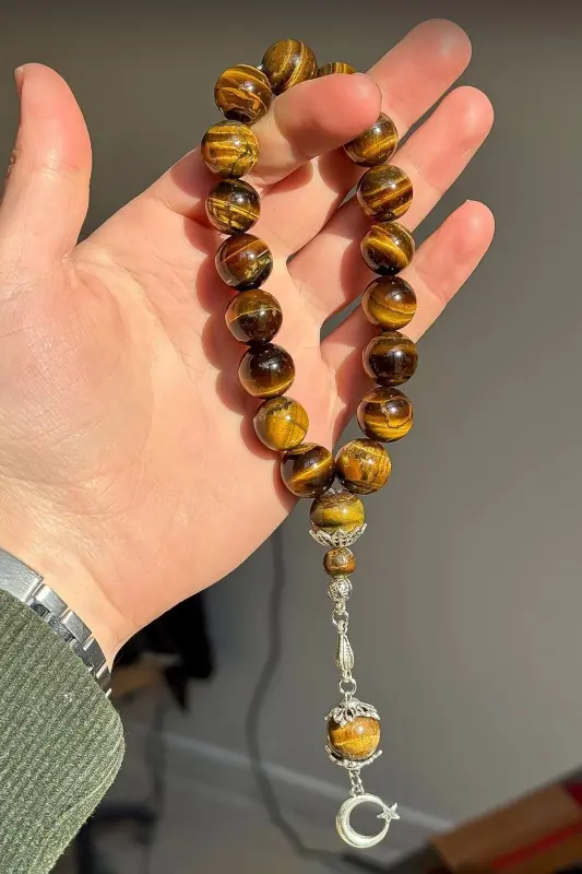 Large Grain Tiger Eye Tasbih - 3