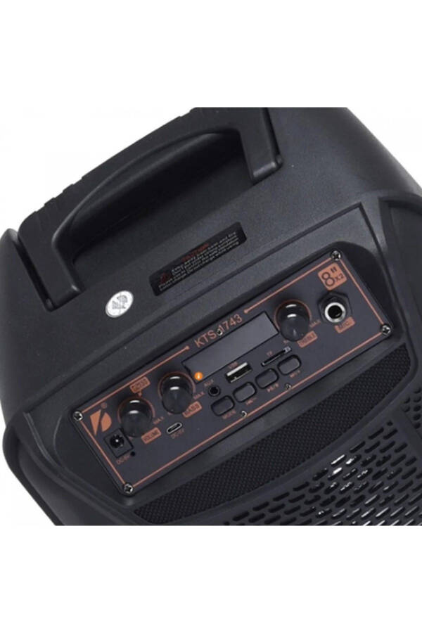 Large Karaoke Speaker with Microphone Bluetooth Speaker Extra Bass-Tweeter Subwoofer Sound Bomb - 7