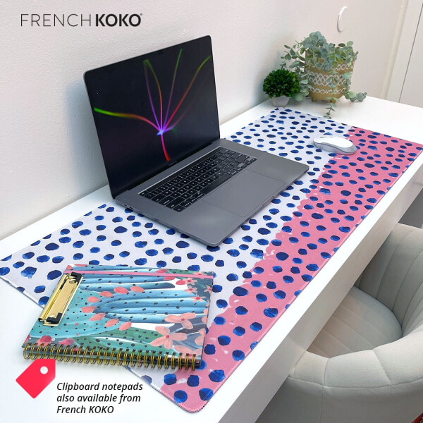 Large mouse pad, desk mat, keyboard pad, home office, school, college essentials, cute decor, big extended protector, computer accessories, pretty mousepad for women and girls. - 11