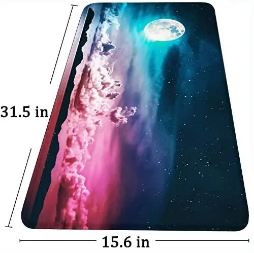 Large Mouse Pad, Gaming Mousepad, 31.5x15.7x0.12 in Extended Mouse Mat Non-Slip Spill-Resistant Desk Pad with Special-Textured Surface, Anti-Fray Stitched Edges for Esports Pros/Office/Home 