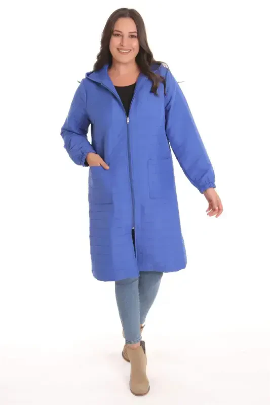 Large Plaid Pattern Zippered Sack Pot - BÜYÜKBEDENIZ