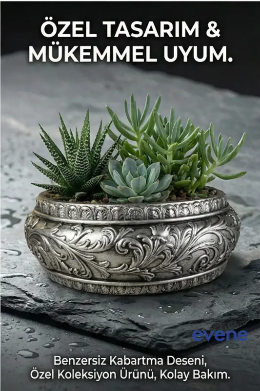 Large Planter Pot Flower Pot Large Size Planter Living Room Planter Model 5 Silver Antique Planter - 6