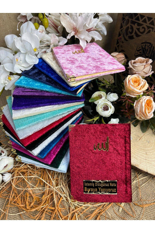 Large-Print Velvet Yasin Juz Book Set of 10, Mixed Colors, 14x10cm, Hajj, Umrah, Birth, Funeral, Mawlid Gift - 1