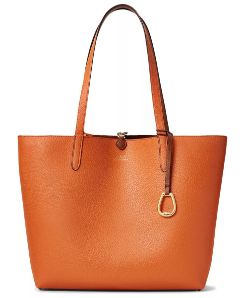 Large Reversible Tote Bag Lauren Tan/Orange/Gold - 5