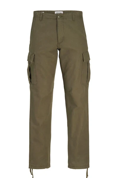 Large size cargo pants with side pockets. - JACK & JONES