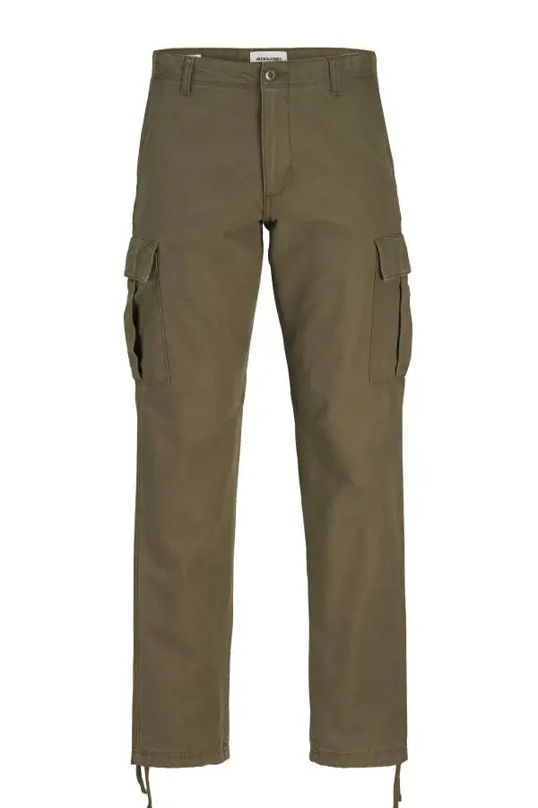Large size cargo pants with side pockets. - 1
