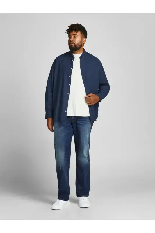 Large size classic Oxford shirt - 3