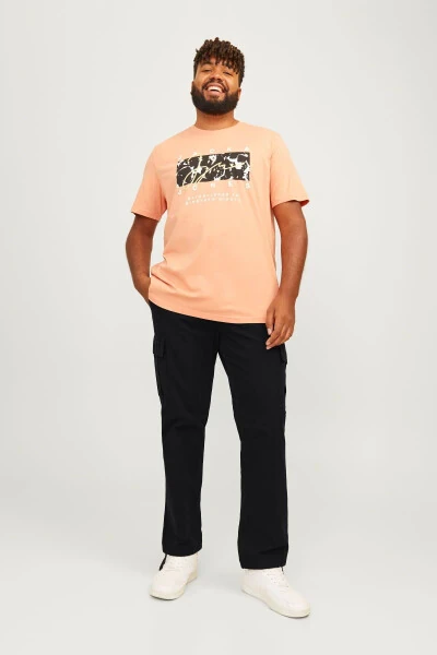 Large size, side pocket cargo pants. - JACK & JONES