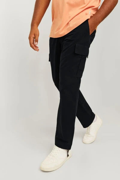 Large size, side pocket cargo pants. - 4