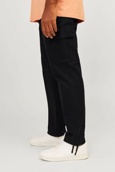 Large size, side pocket cargo pants. - 5