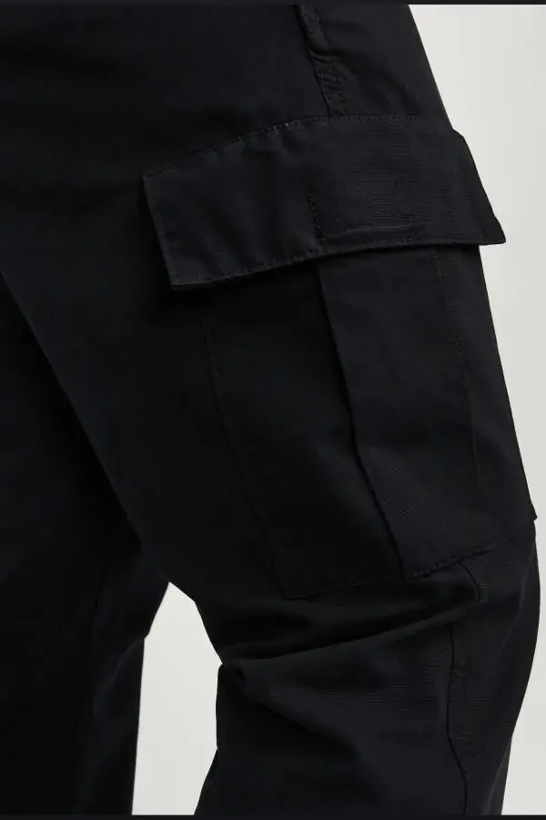 Large size, side pocket cargo pants. - 8