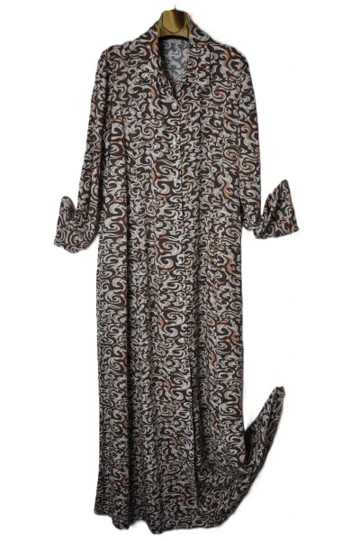 Large Size Viscose Cup Collar Dress - ELMA ABONE