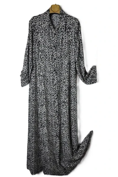 Large Size Viscose V-Neck Dress - ELMA ABONE