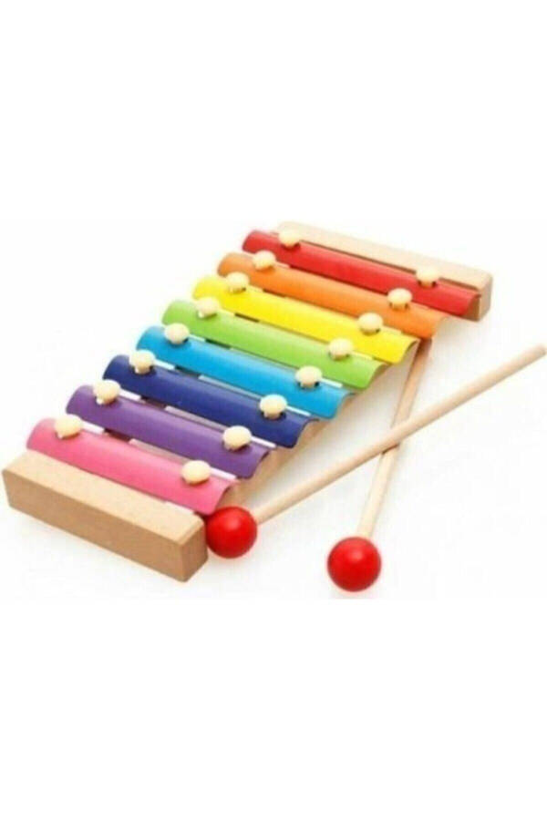 Large Wooden Xylophone 8 Notes 8 Tones 25 Cm 8 Keys Sounding Selephone Toy - 5