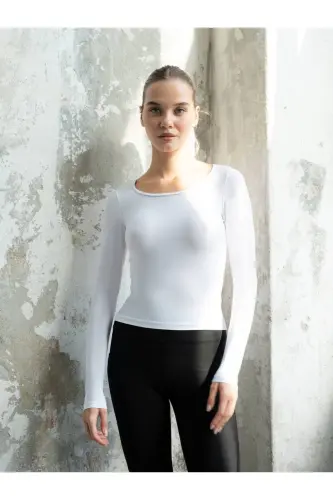 Larissa Beyaz Spor Bluz - Beyaz 